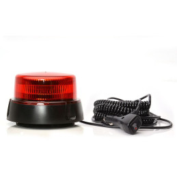 Maják magnetický LED červený WAS, kabel 7m, autozástrčka