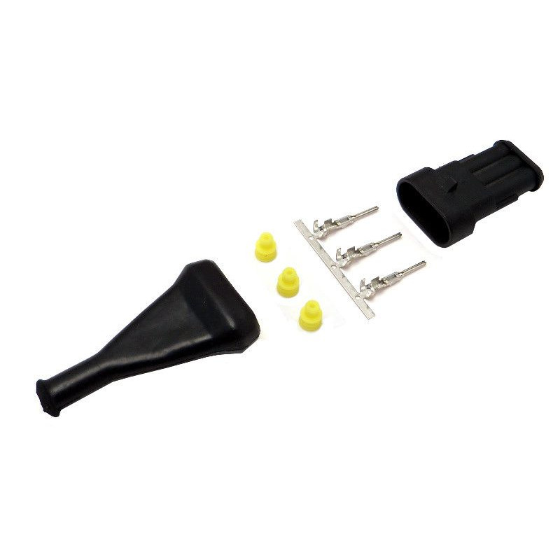 Konektor 3-pólový Superseal - vidlice (male), IP67