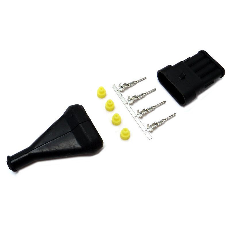 Konektor 4-pólový Superseal - vidlice (male), IP67