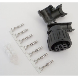 Konektor 7-pólový kruhový AMP pro 1,5mm systém, zahnutý, zásuvka (female)