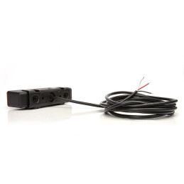 Výstražná záblesková svítilna červená WAS, barevné sklíčko