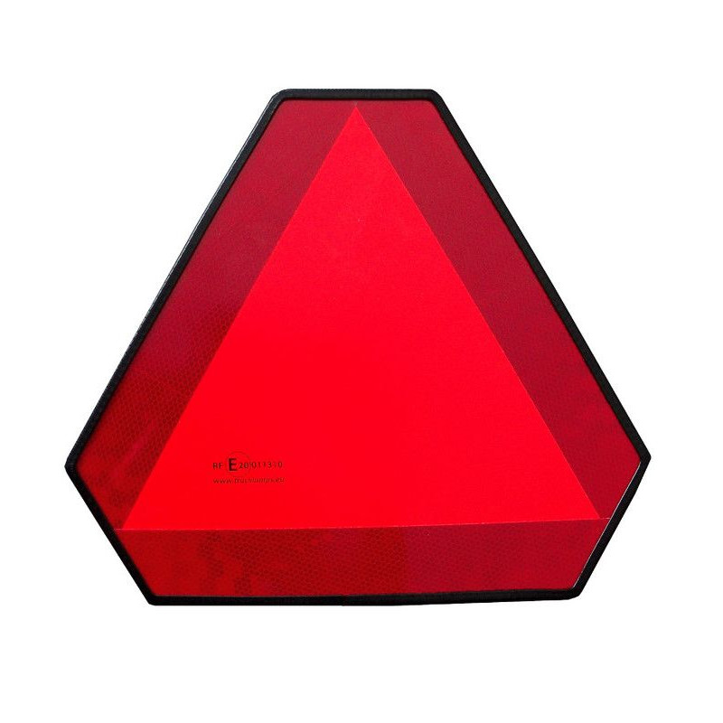 Odrazový trojúhelník pro vozidla do 30 km/h, Alu plech 1 mm s lemem