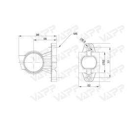 Svítilna doplňková obrysová LED Fristom FT-140 A Levá LED, 12-36V s kabelem