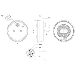 Svítilna WAS W243 sdružená LED 12-24V, L/P-BL/BR/KO/ML/CO IP6K9K