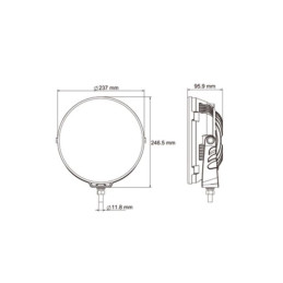 Svítilna Lucidity 22836 pomocná LED 12-36V, 50W, 3000/1800 lm, IP69K