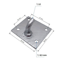 Závěr bočnic - protikus uzávěru EXZV 10-1 (háček vařený na pásovině)