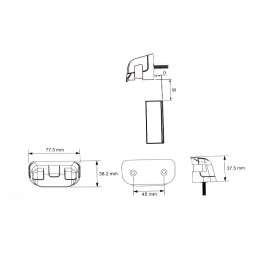 Osvětlení SPZ (registrační značky) LED Lucidity 26807 (12-24V), QS150