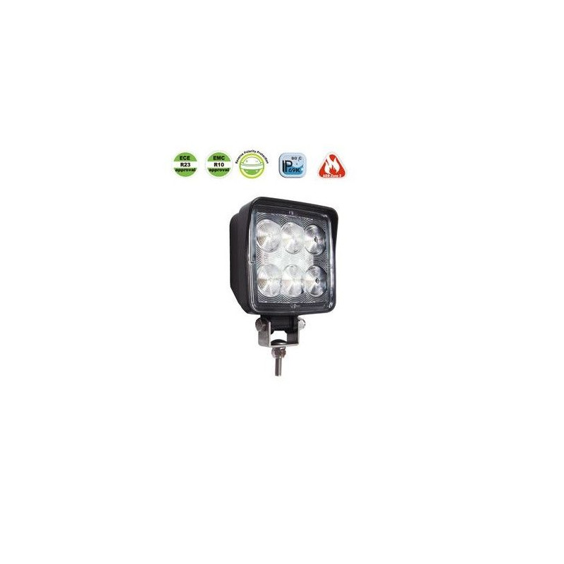 Svítilna couvací/pracovní Lucidity 22809-B LED alu 1440/1036 lm, 12-36V, IP69K,kabel 0,28m