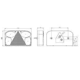Svítilna Fristom FT-088 sdružená, P-BL/BR/KO/CO/RZ, baj5