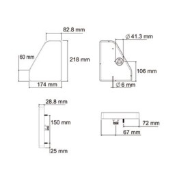 Svítilna Lucidity 26024 sdružená LED 12-24V, P-BL/BR/KO/CO, baj5
