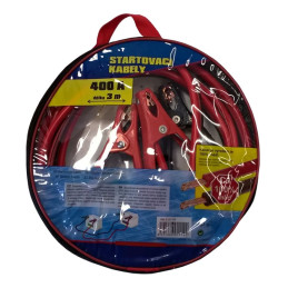 Kabely startovací 400 A 3 m 100% měď ZIPPER BAG