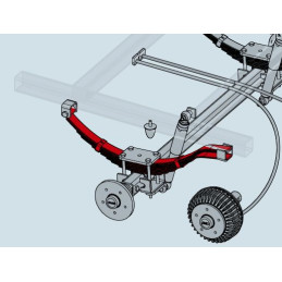 Listová pružina AL-KO (pro nápravu STARR 1500 kg) / 1 ks