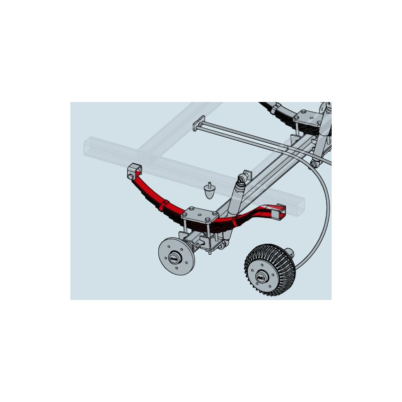 Listová pružina AL-KO (pro nápravu STARR 1500 kg) / 1 ks