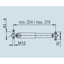 Tlumič AL-KO k nápravě STARR (listové pružiny) / 1 ks