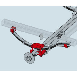 Montážní materiál AL-KO pro listové pružiny STARR (1500 kg) / 1 ks