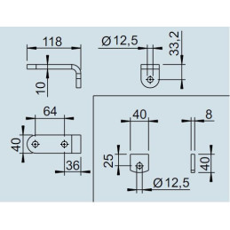 Montážní materiál AL-KO pro tlumič k listovým pružinám STARR (1500 kg) / 1 ks