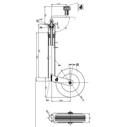 Kolečko opěrné Winterhoff ST 48/C/240 (plastový disk) 150 kg