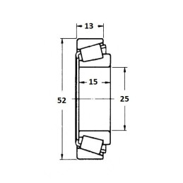 Ložisko kužel. pro SPORTJACHT 30205 (52x25/h16,25)