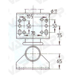 Kolečko opěrné automat. KNOTT ATK60 200x60 250 kg