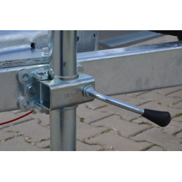 Držák opěrného kolečka 48 mm KNOTT, litina