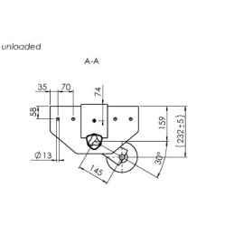 Náprava AL-KO UBR 700-5 (750 kg) a 1092 mm, c 1420 mm, 100x4, patky 159 (Agados,Vezeko)