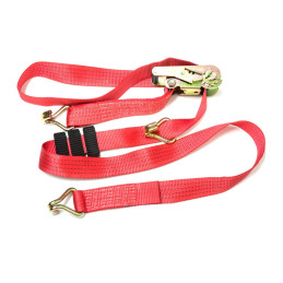 Upínací souprava 50mm, 5t/3m, dvojité háky + 3x protiskluzový segment