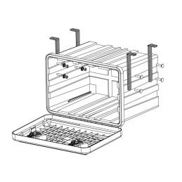 Držák boxů pro montáž podvěsem (sada pro 1 box)