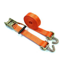 Upínací souprava 50 mm/6 m/5 t, jednoduché otočné háky, krátká ráčna