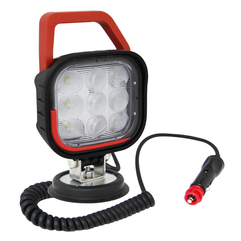 Svítilna pracovní Lucidity magnet. LED 2700lm, 12-36V, vypínač, autozástrčka, kabel