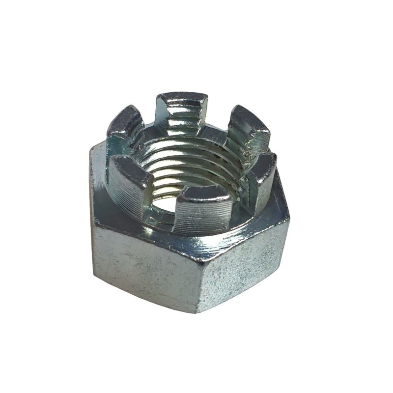 Matice korunková 14x1,5 Zn ke spojovacímu čepu Adam