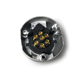 Zásuvka 7 pólů 12V kovová JAEGER