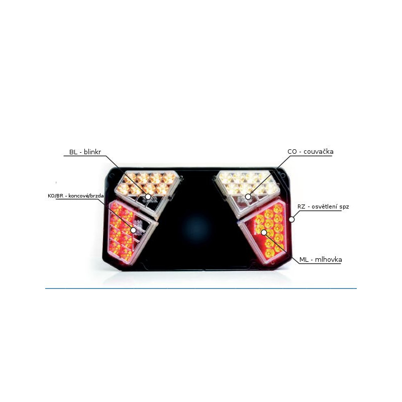 Náhradní LED modul svítilny WAS W125DL - KO/BR