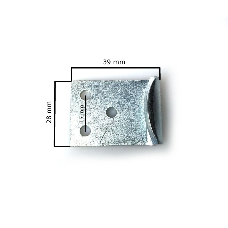 Závěr bočnic - protikus 39x28 mm