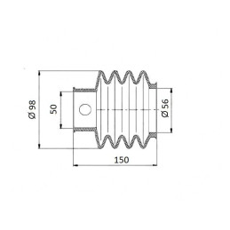 Manžeta gumová BPW pro ZAF 1,0-3