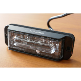 Výstražná záblesková svítilna VISIONPRO, 4x LED, modrá, plochá
