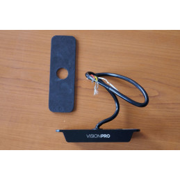 Výstražná záblesková svítilna VISIONPRO, 4x LED, modrá, plochá