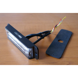 Výstražná záblesková svítilna VISIONPRO, 6x LED, modrá, plochá