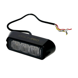 Výstražná záblesková svítilna VISIONPRO, 3x LED, oranžová