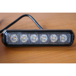 Výstražná záblesková svítilna VISIONPRO, 6x LED, oranžová