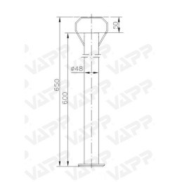 Opěrná noha TL 48/600 KNOTT