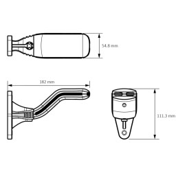 Svítilna doplňková obrysová LED Lucidity Cobra 26561, pravá, QS150