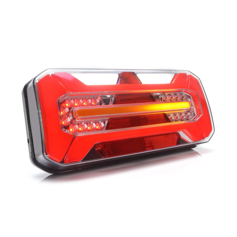 Svítilna WAS W184DD sdružená LED 12-24V, L, BL/BR/KO/ ML/CO, baj7, dyn. blinkr IP66/68