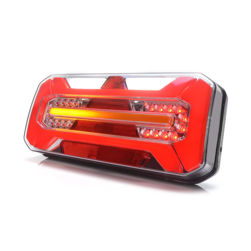 Svítilna WAS W184DD sdružená LED 12-24V, P, BL/BR/KO/ ML/CO, baj7, dyn. blinkr IP66/68