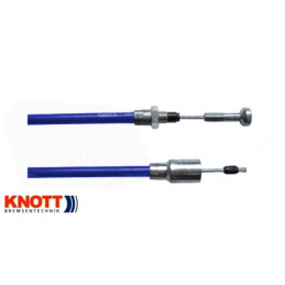 Lanovod brzdový KNOTT nerez 1430/1620 mm, rychlomont. (s čočkou)