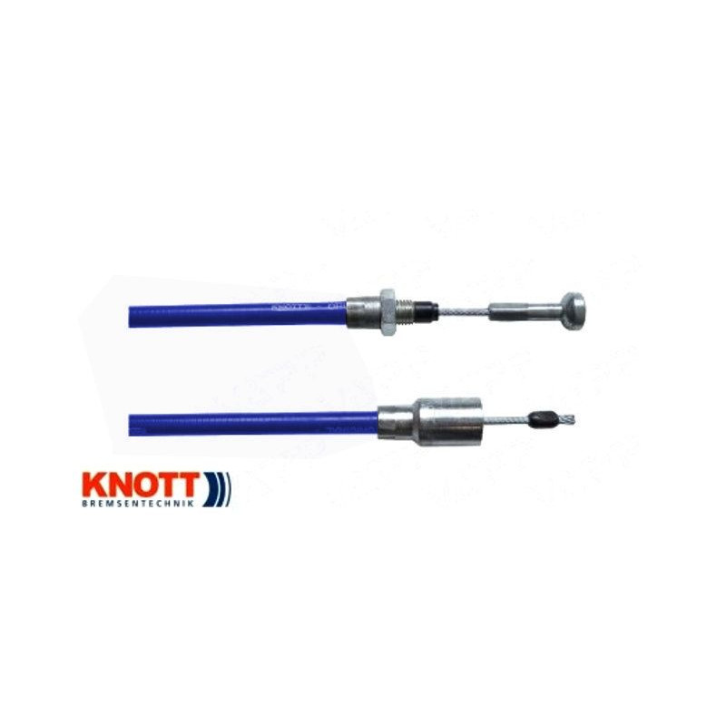 Lanovod brzdový KNOTT nerez 1230/1420 mm, rychlomont. (s čočkou)