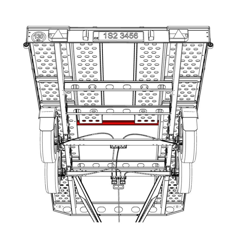 Držák nájezdů VAPP 1152 mm PAV 2.0(2.5)/4.0(4.2)/2.02
