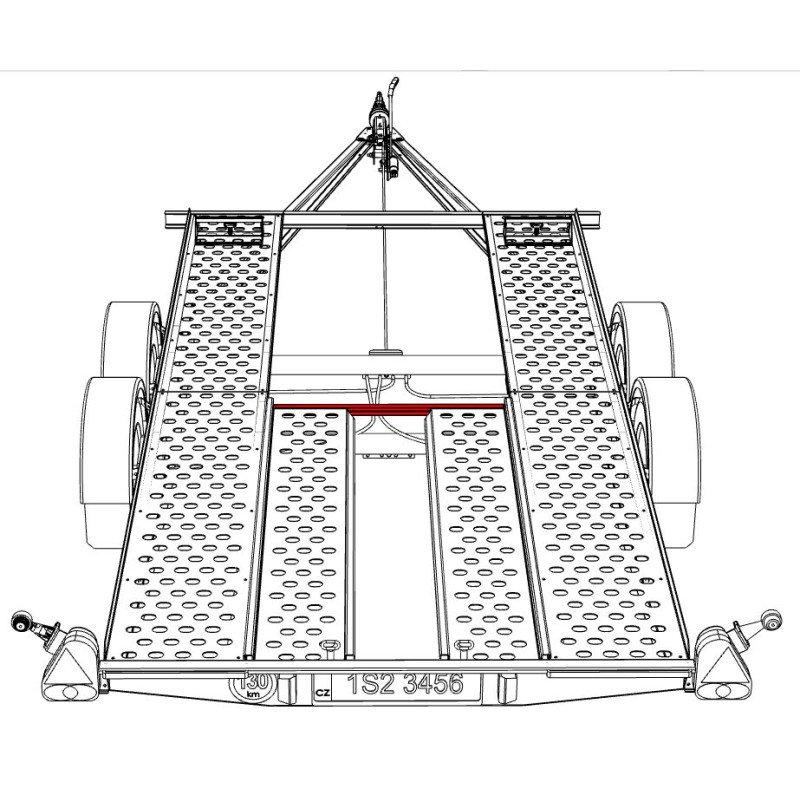 Držák nájezdů VAPP 1010 mm PA 2.0(2.5)/4.0/1.82