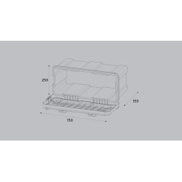 Daken BLACKIT L, box 750x300x355 mm
