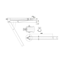 Podpěra pro zvedání korby (hever)
