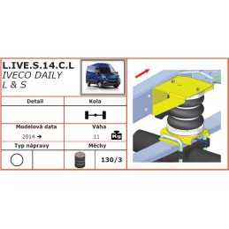 Iveco Daily S (2014-) - vzduchové pérování Dunlop